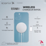 Chargeur Rapide Sans Fil Iconix IC-WC1012 – Image 4