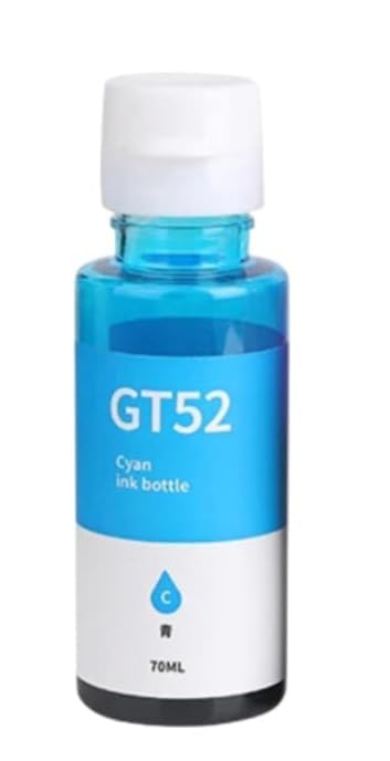 Bouteille Encre Adaptable HP GT52 70ML Cyan