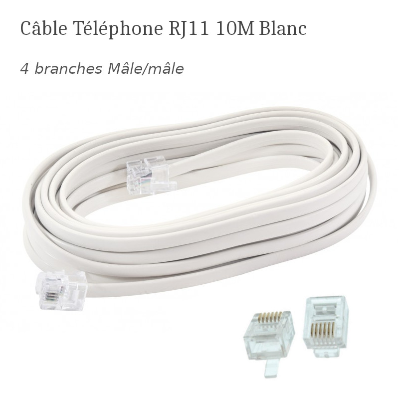 CABLE TELEPHONE RJ11 10M CABLE TELEPHONE RJ11 10M