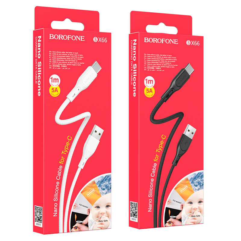 Câble Borofone BX66 USB Type-C 5A Câble Borofone BX66 USB Type-C 5A