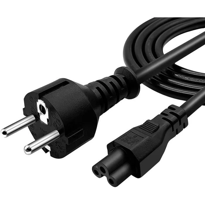 Cable D'ALIMENTATION TREFLE POUR CHARGEUR PC PORTABLE Cable D'ALIMENTATION TREFLE POUR CHARGEUR PC PORTABLE