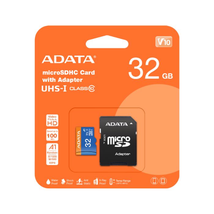 Carte Mémoire ADATA SD 32 Go CLASS 10 Carte Mémoire ADATA SD 32 Go CLASS 10