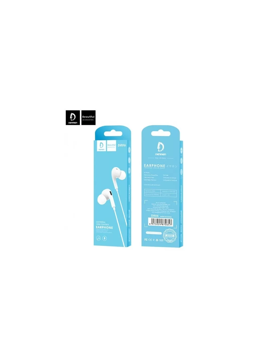 Écouteur Filaire Denmen DR06 Écouteur Filaire Denmen DR06