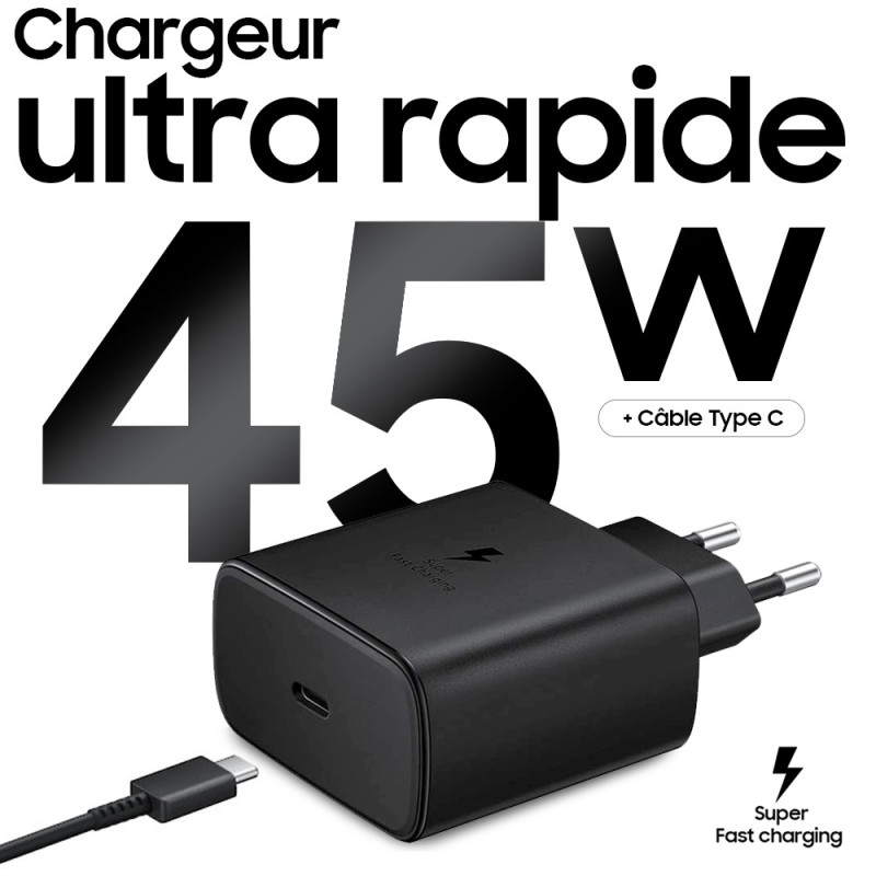 Chargeur Samsung Type C 45W Chargeur Samsung Type C 45W