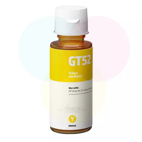 Bouteille Encre Adaptable HP GT52 70ML Jaune Bouteille Encre Adaptable HP GT52 70ML Jaune