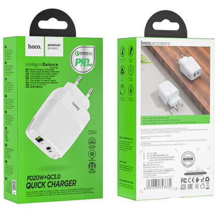 Tête Chargeur Hoco PD20W Dual USB C85A