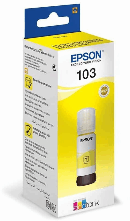 Bouteille Encre Adaptable EPSON 103 Jaune