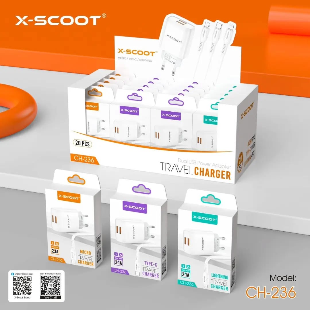 Chargeur TYPE C X-SCOOT CH-236 Chargeur TYPE C X-SCOOT CH-236