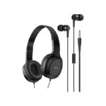 PACK HOCO W24 2EN1 CASQUE FILAIRE ET ECOUTEURS MP3