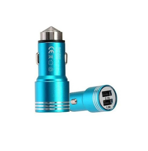 ALLUME CIGARE VOITURE 2.4A NOIR/BLEU ALLUME CIGARE VOITURE 2.4A NOIR/BLEU