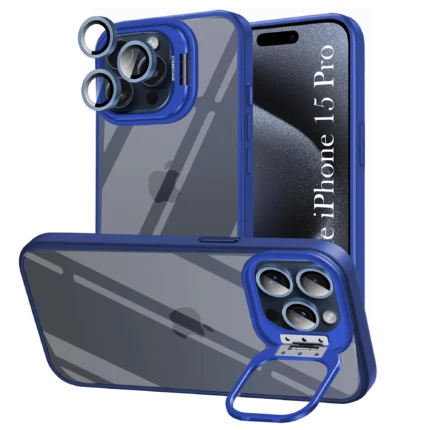 Étui iPhone 15 Pro Metal Stand Case