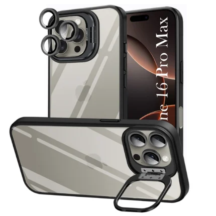 Étui iPhone 16 Pro Max Metal Stand Case