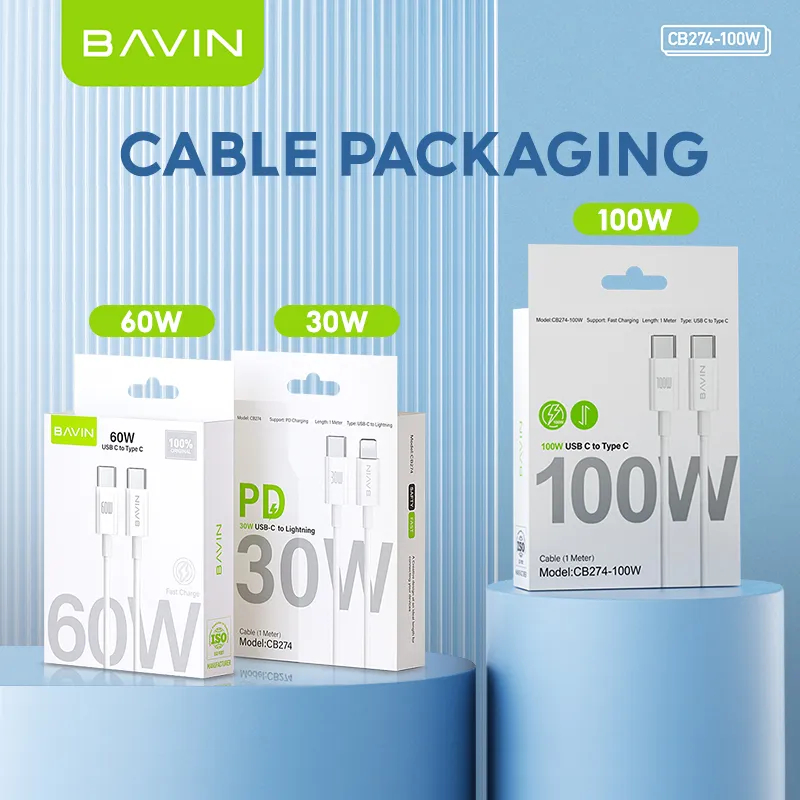 Câble iPhone BAVIN 30W CB274 Type C Câble iPhone BAVIN 30W CB274 Type C