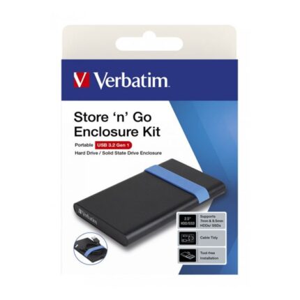 Boîtier VERBATIM pour disque dur SSD 2.5" SATA USB3.2