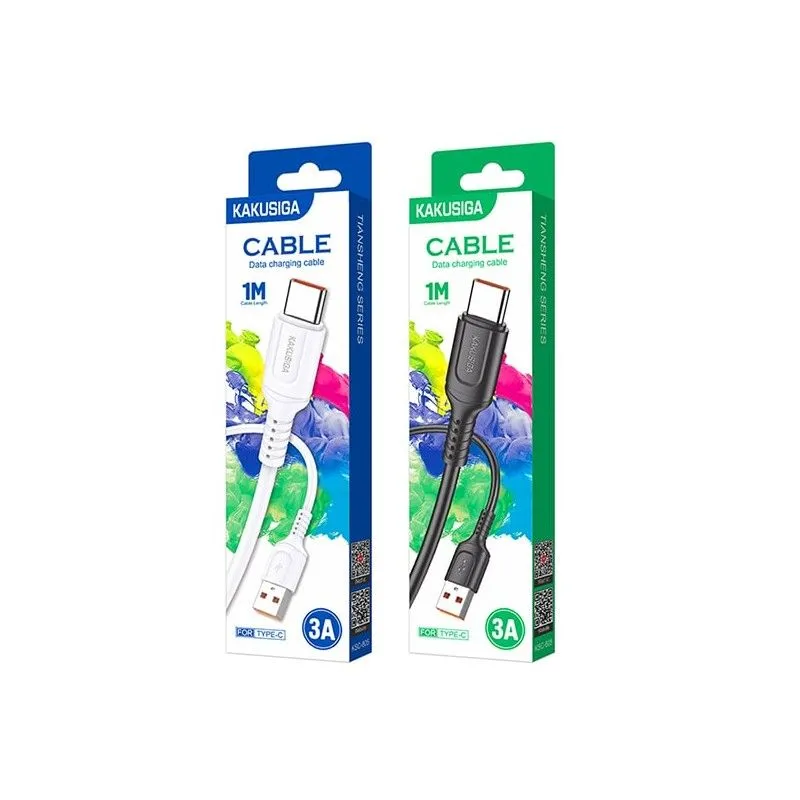 Câble Type C DATA KAKUSIGA 1M 2.4A Câble Type C DATA KAKUSIGA 1M 2.4A
