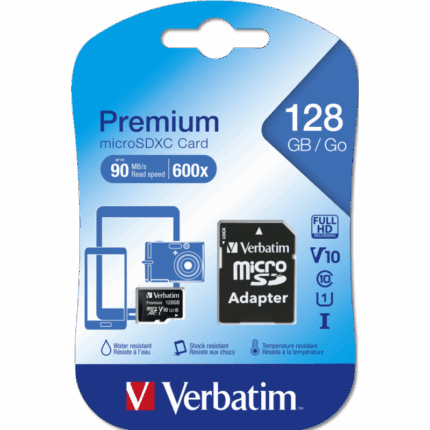 Carte mémoire Verbatim micro SDHC 128G