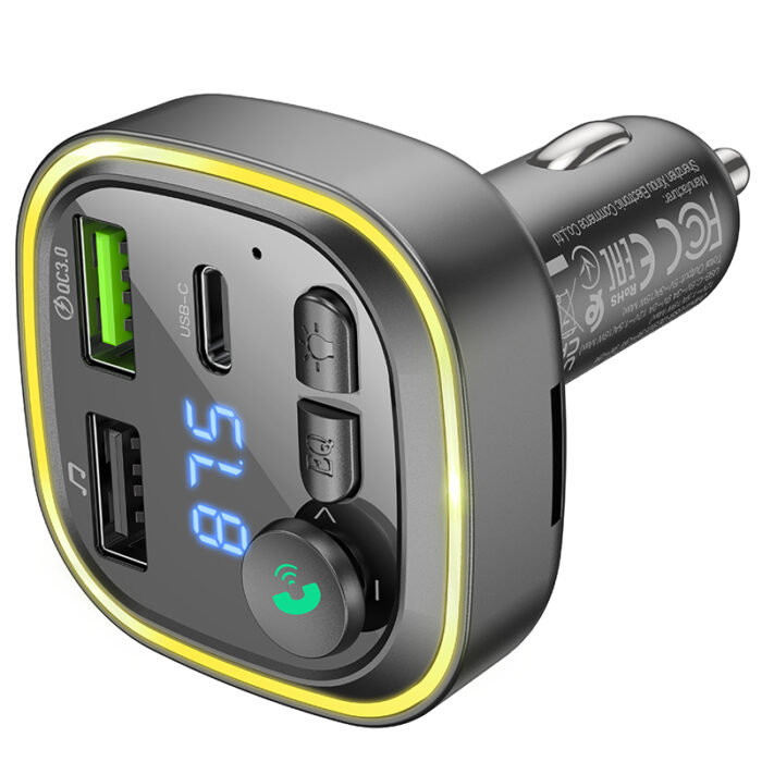 Transmetteur FM Bluetooth Borofone BC48 Type C / QC 3.0 18W