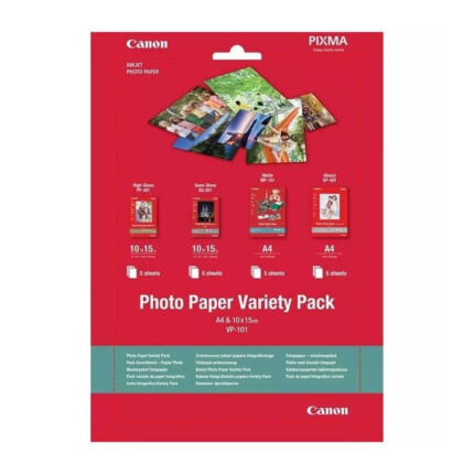 Pack Variété Papier Photo Canon Plus VP-101 4 × 6" Et A4 20 Feuilles