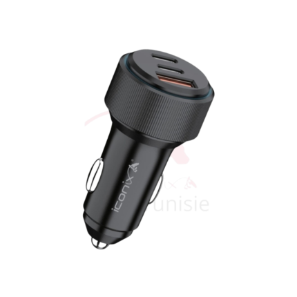 Chargeur de voiture 2USB-C 1USB-A IC-CC1717