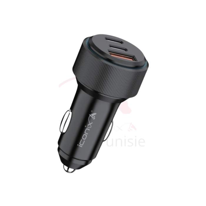 Chargeur de voiture 2USB-C 1USB-A IC-CC1717
