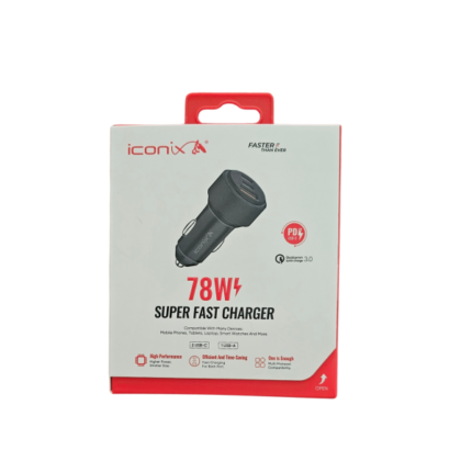 Chargeur de voiture 2USB-C 1USB-A IC-CC1717