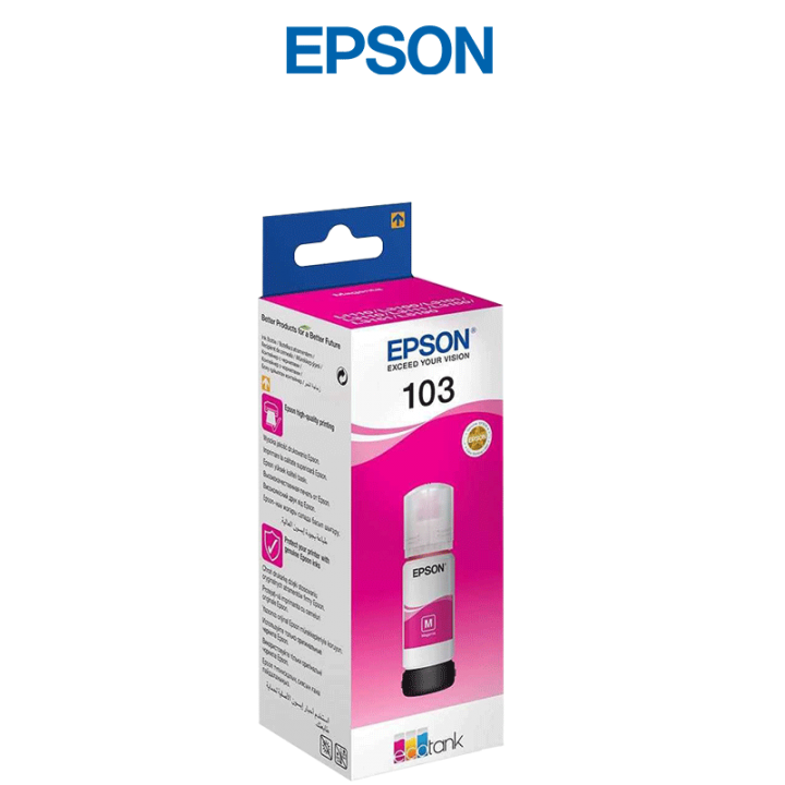 Bouteille d'Encre Epson ECOTANK 103 Magenta Bouteille d'Encre Epson ECOTANK 103 Magenta