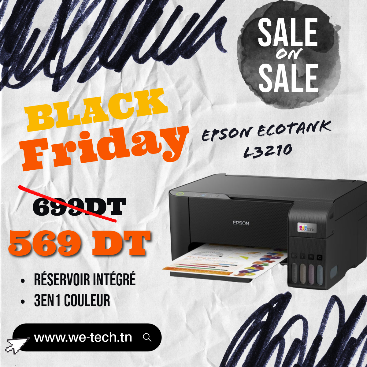Imprimante EPSON ECOTANK L3210 Imprimante EPSON ECOTANK L3210